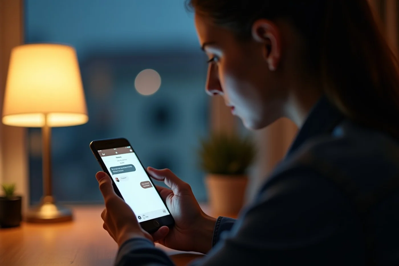 How to End an Online Dating Conversation Politely - editorial photograph