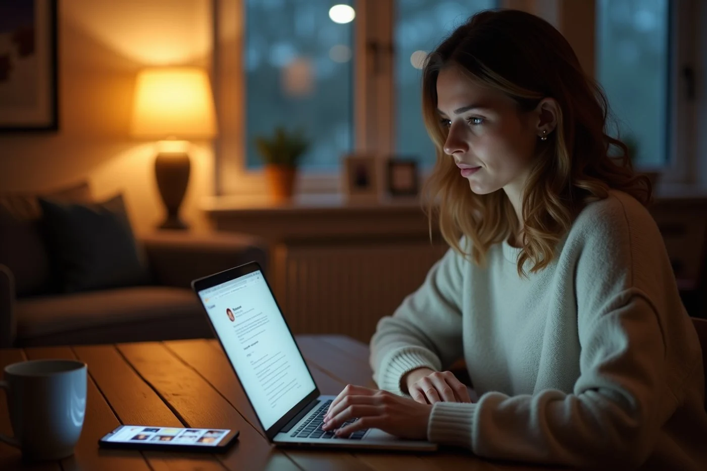 How to Write an Authentic Online Dating Profile - editorial photograph