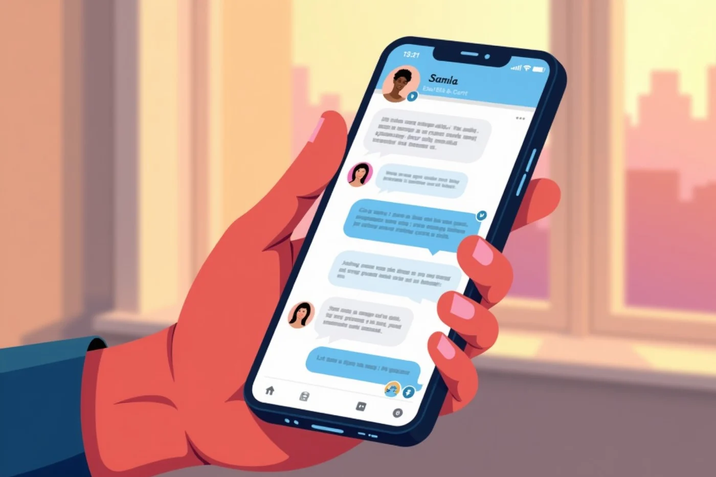 How to Set Boundaries in Online Dating - editorial photograph