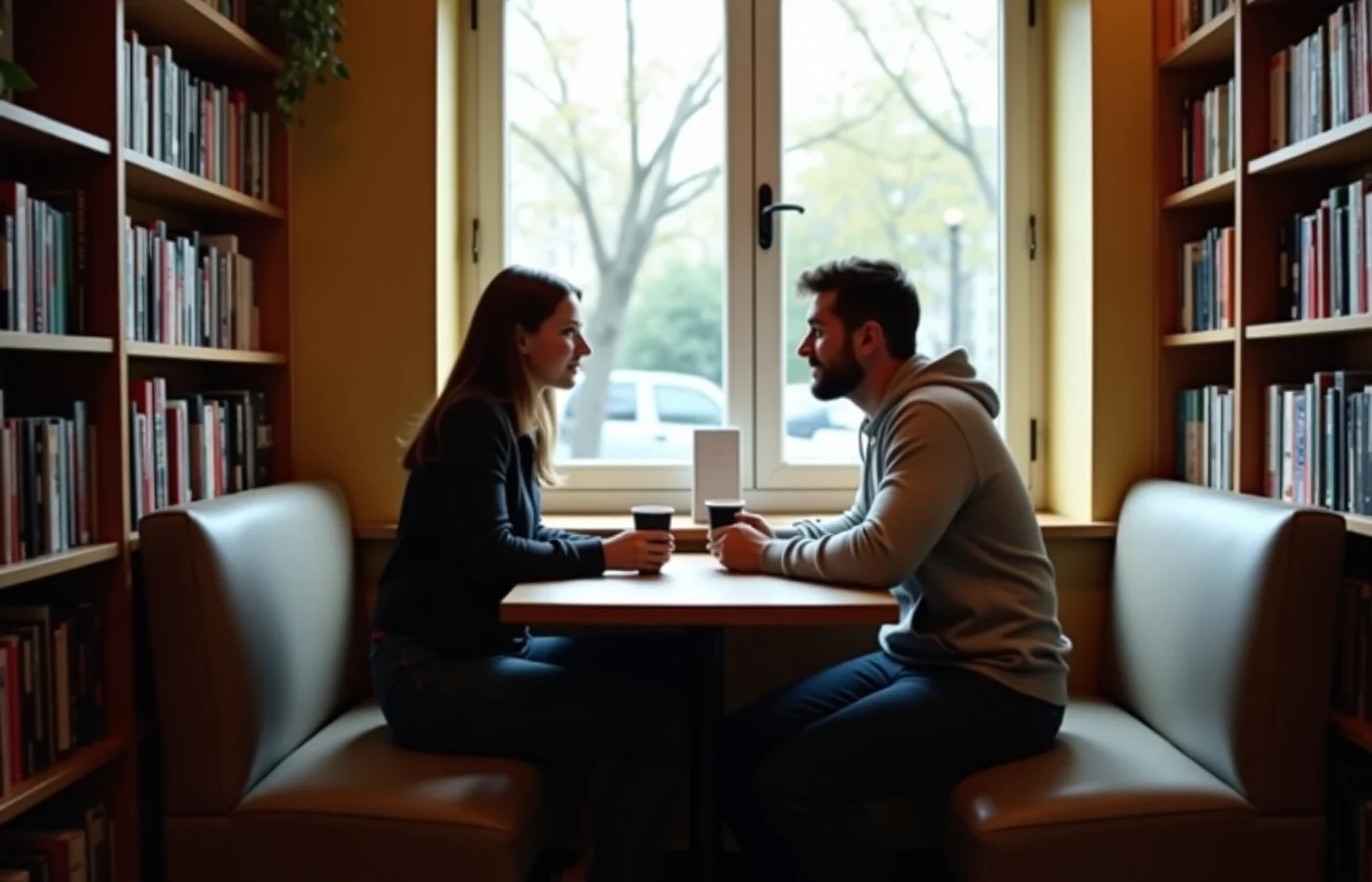 Low-stimulation dates make focused conversation easier - supporting editorial photograph