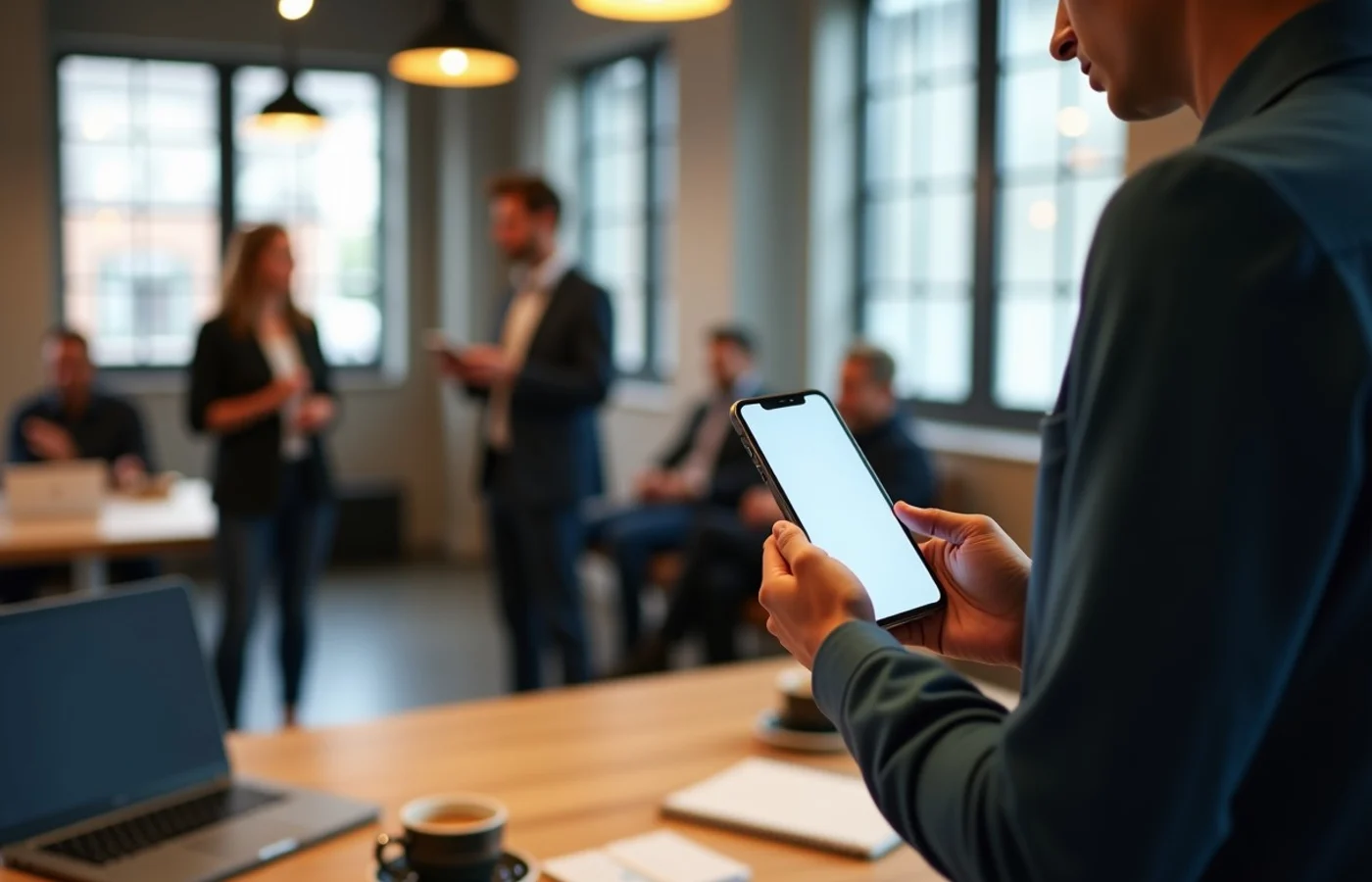 Broad-reach apps create volume while professional networks add context - supporting editorial photograph