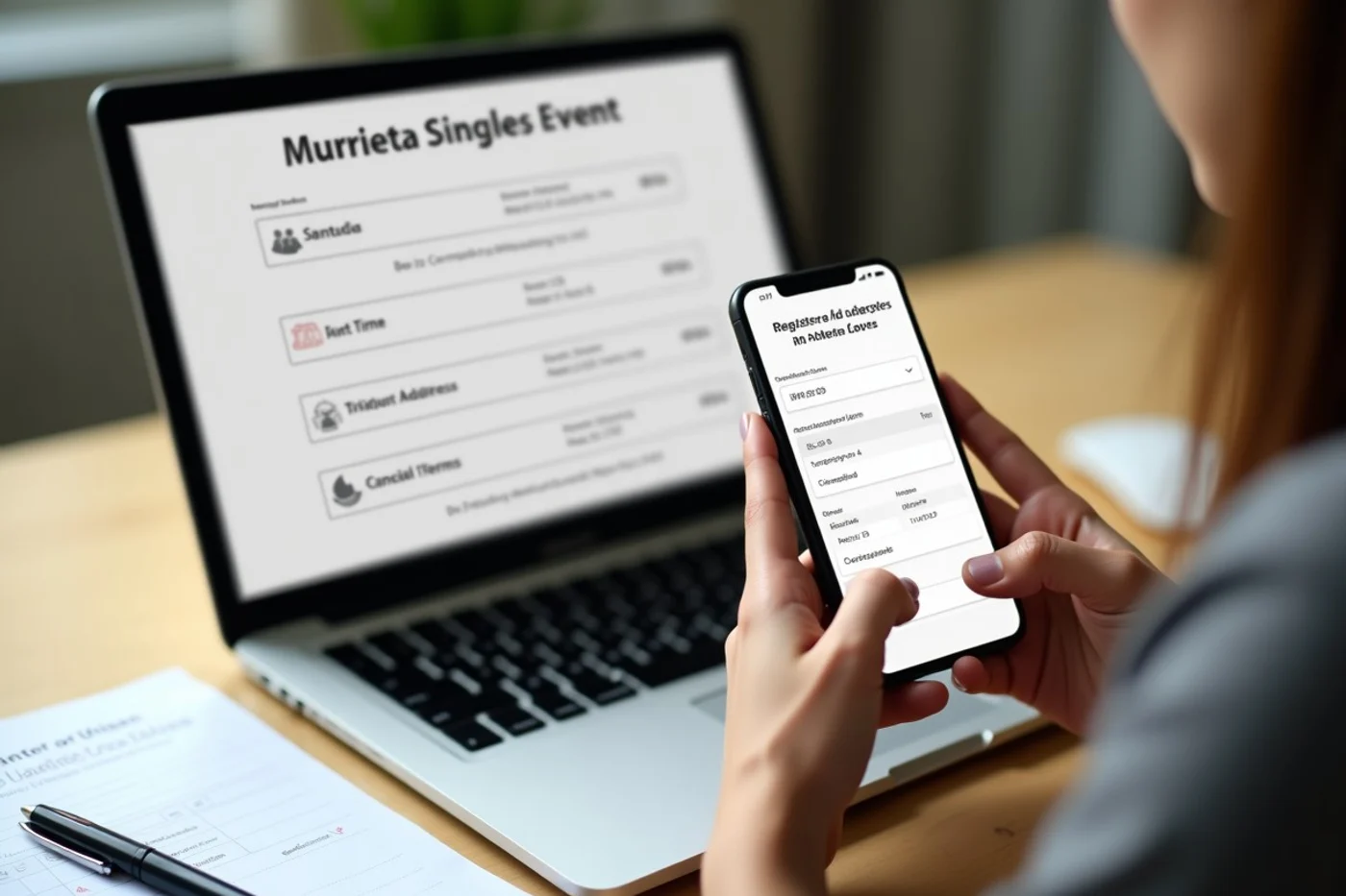 Before You Register for a Murrieta Singles Event - supporting editorial photograph