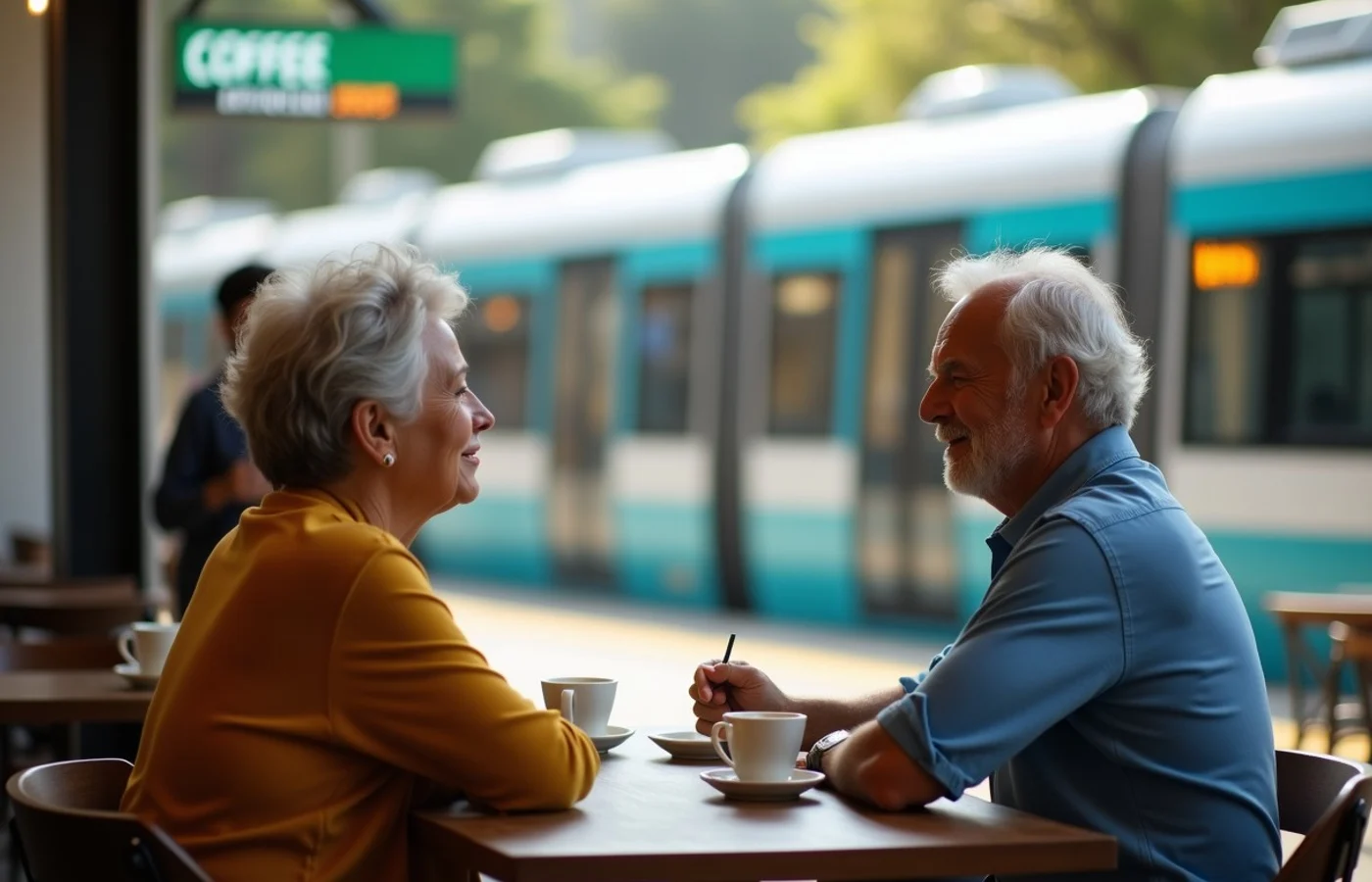 When an online connection is ready to become an in-person meeting - supporting editorial photograph